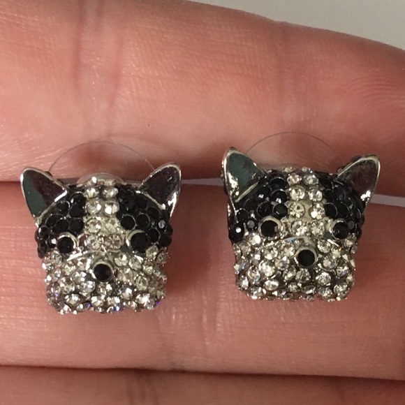 (H3) Bulldog Earrings - Picture 2 of 8